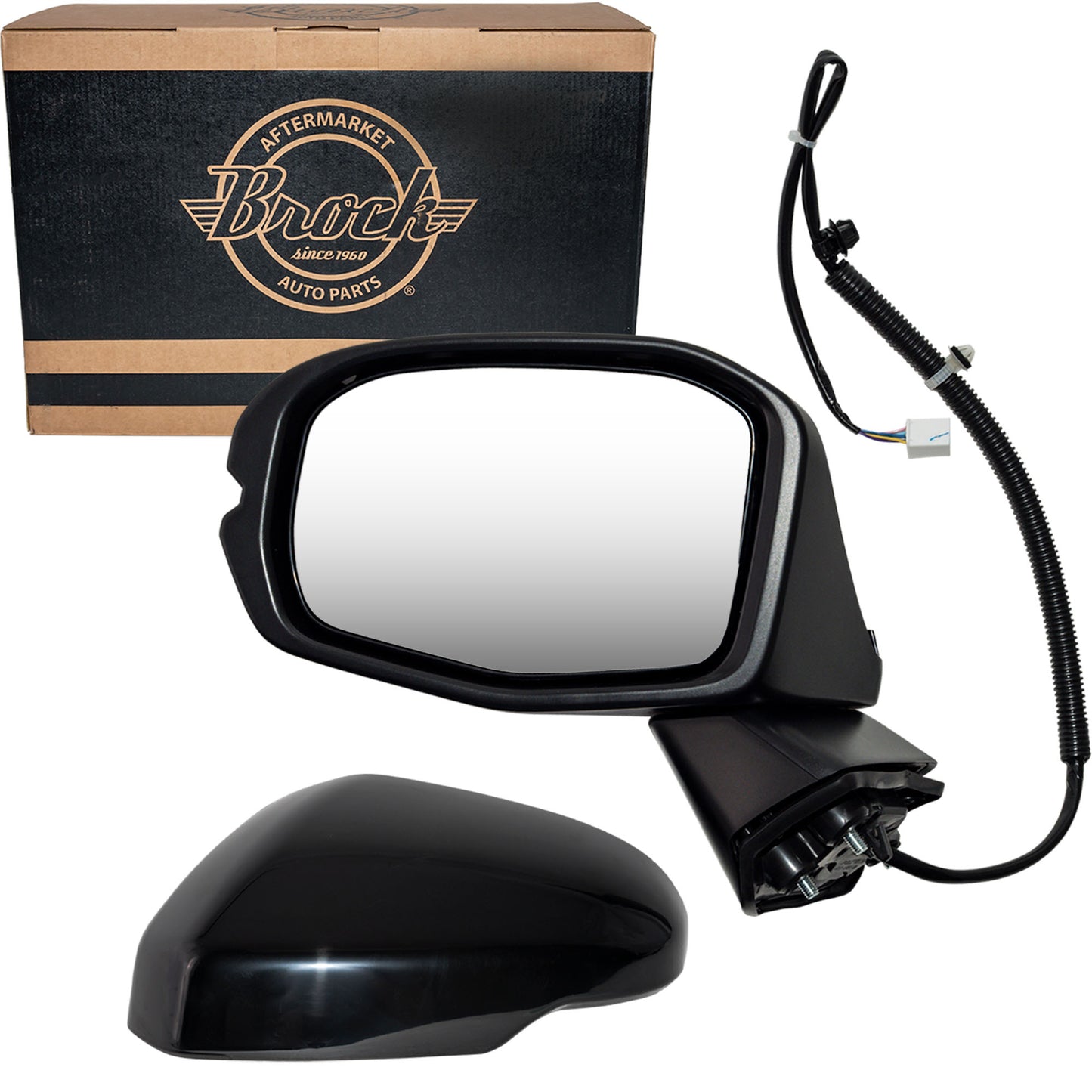 Power Door Mirror Paint To Match Black With Turn Signal Light Without Heat-Blind Spot Detection Driver Side Left for 2023-2025 Honda CR-V LX