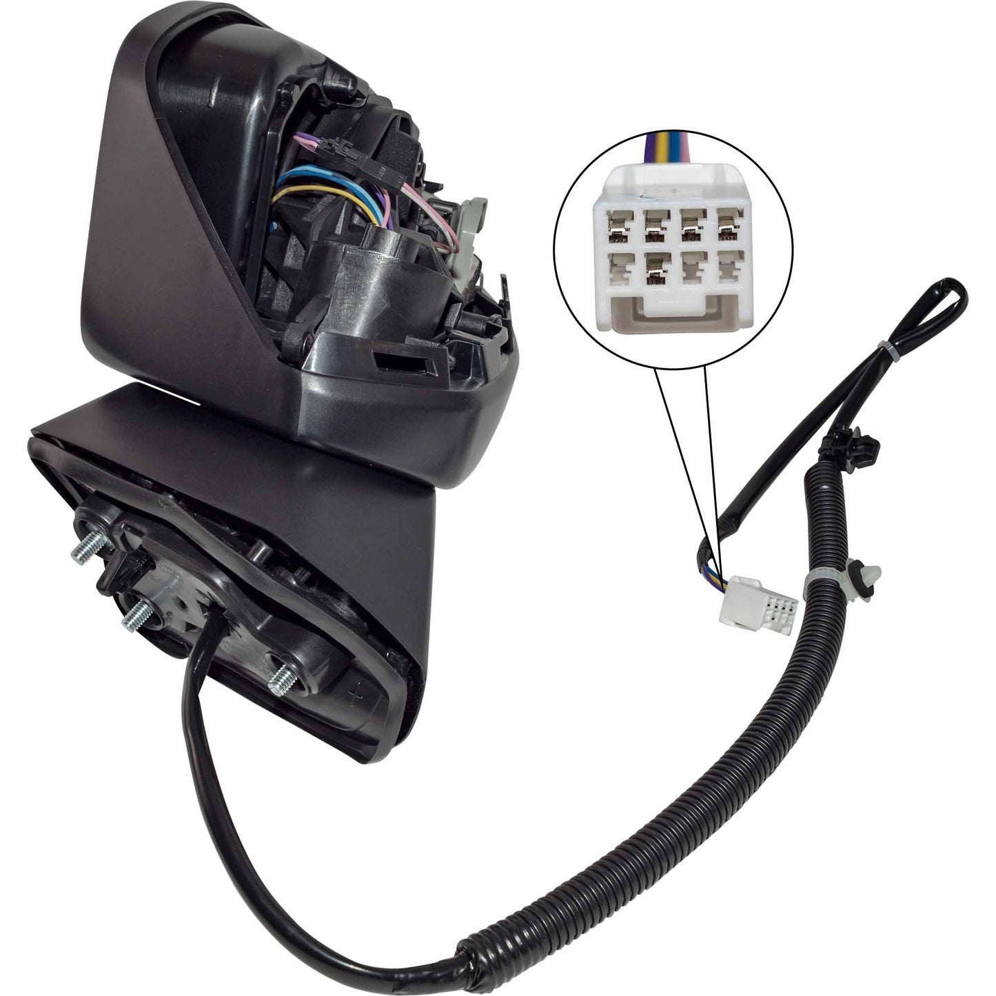 Power Door Mirror Paint To Match Black With Turn Signal Light Without Heat-Blind Spot Detection Driver Side Left for 2023-2025 Honda CR-V LX