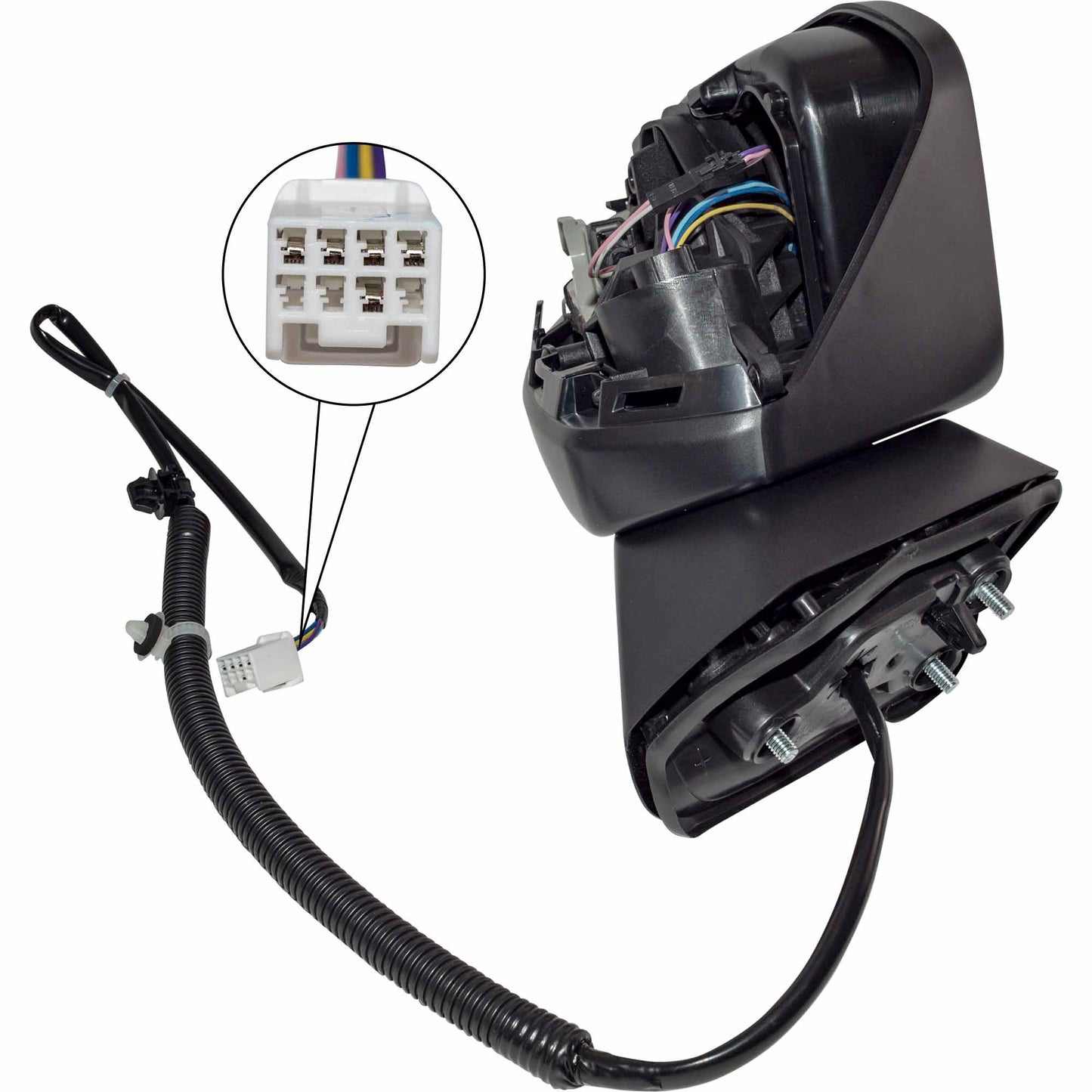 Power Door Mirror Paint To Match Black With Turn Signal Light Without Heat-Blind Spot Detection Set Driver Side Left Passenger Side Right for 2023-2025 Honda CR-V LX
