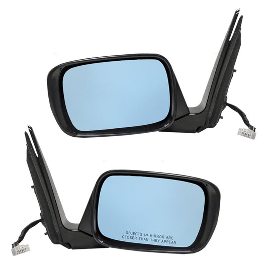 Brock Replacement Driver and Passenger Power Side View Mirror Heat Memory & Signal Compatible with 2010-2013 MDX SUV 76250STXA12ZC 76200STXA12ZC
