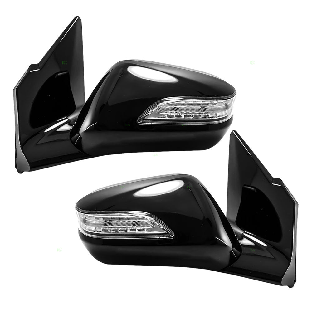 Brock Replacement Driver and Passenger Power Side View Mirror Heat Memory & Signal Compatible with 2010-2013 MDX SUV 76250STXA12ZC 76200STXA12ZC
