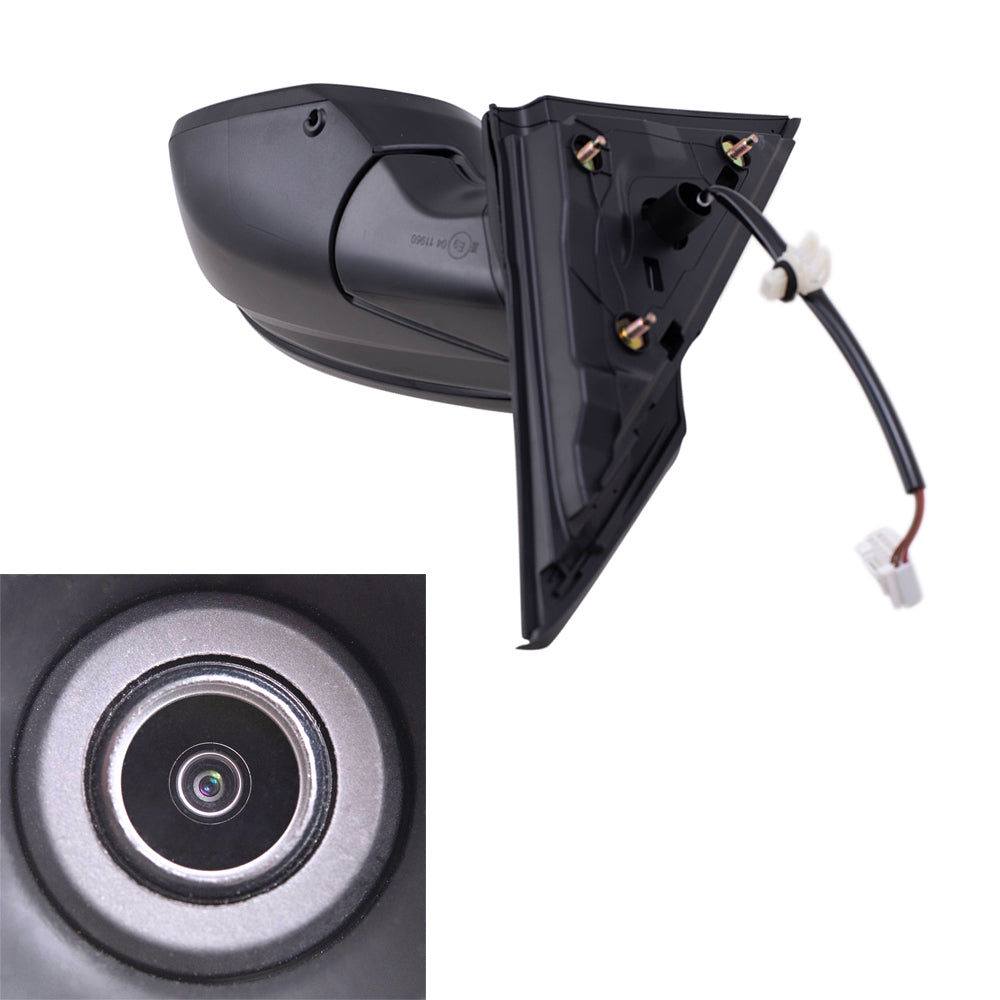 2016 Honda Civic Sedan North America Built Power Mirror Paint To Match Black With Heat-RH Side View Camera Without Signal Set LH+RH