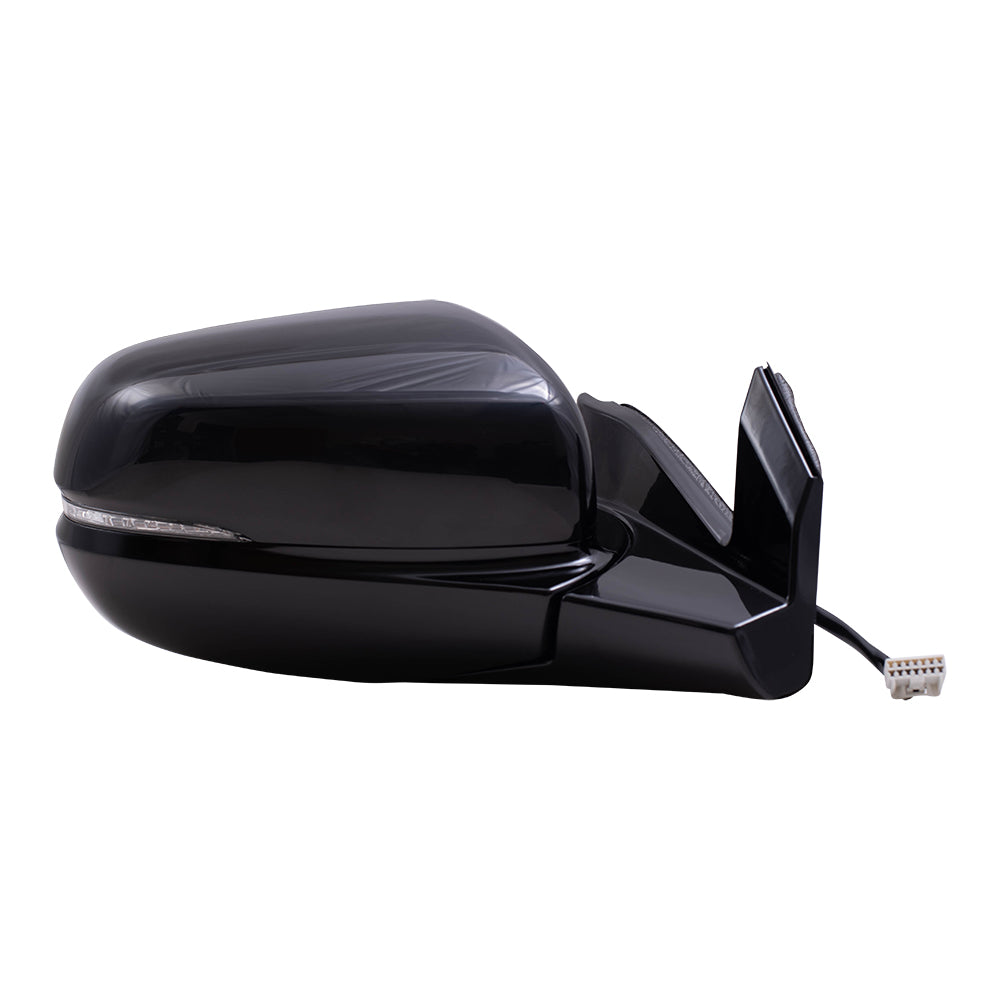 2019-2022 Honda Pilot Elite/Black Edition Power Mirror Assembly Paint To Match Black Power Folding With Heat-Signal-Memory Without Auto Dimming-Side View Camera RH 2019-2023 Honda Passport Elite