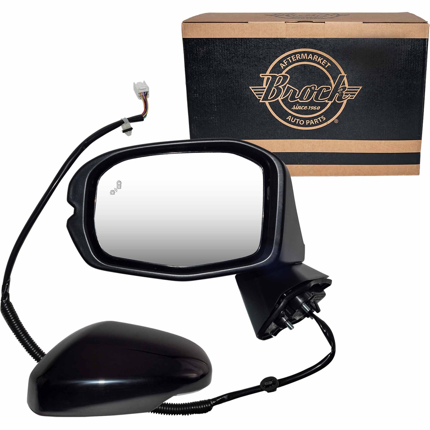 Power Door Mirror Paint To Match Black Driver Side Left With Heat-Turn Signal Light-Blind Spot Detection for 2023-2025 Honda HR-V EX-L/EX-L Navi/Sport