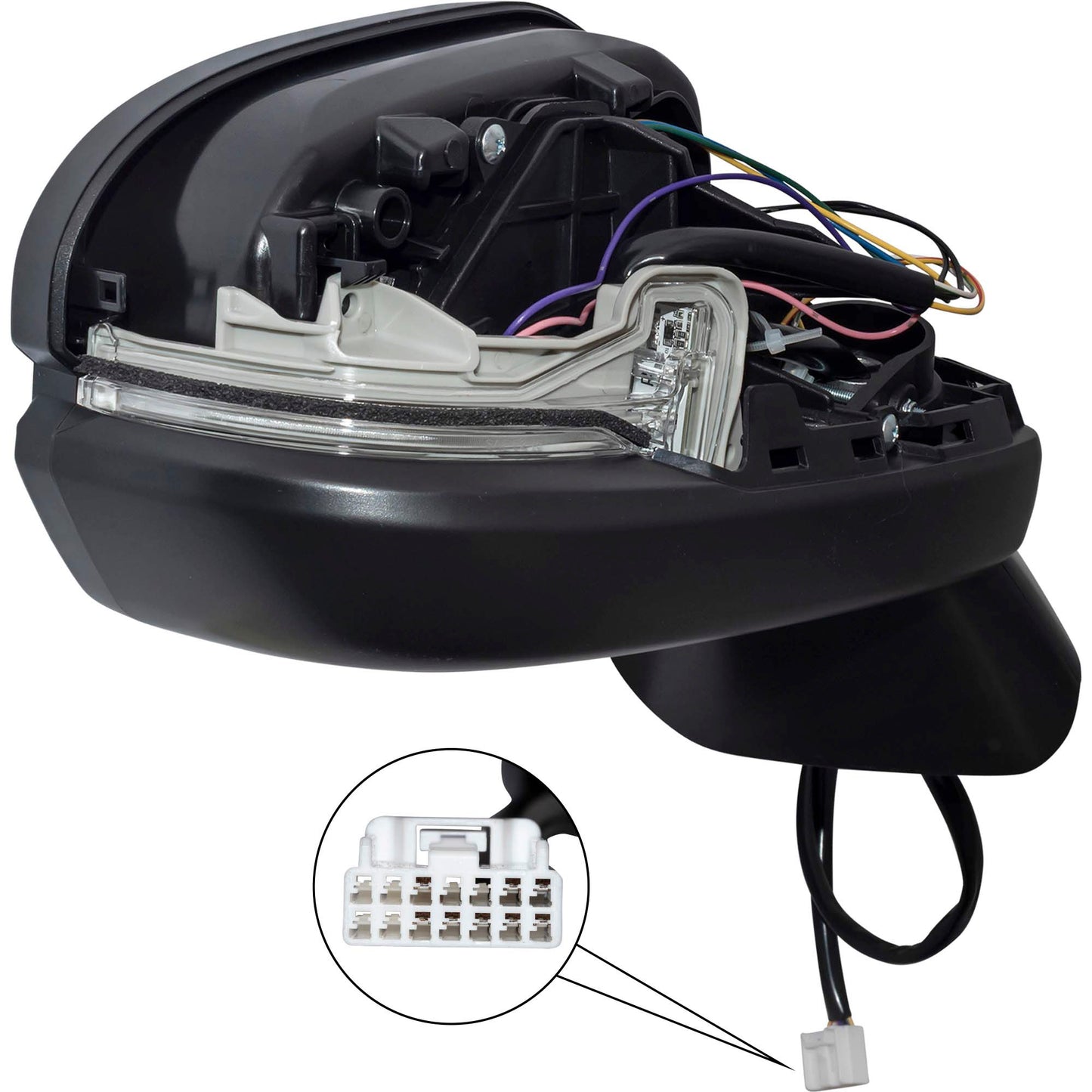 Power Door Mirror Paint To Match Black With Heat-Turn Signal Light-Blind Spot Detection Set Driver Left Passenger Right for 2023-2025 Honda CR-V EX/EX-L/Sport 2023-2025 Honda CR-V Hybrid