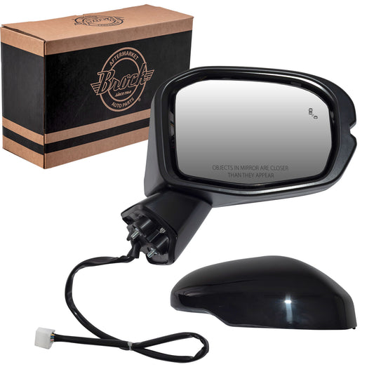 Power Door Mirror Paint To Match Black With Heat-Turn Signal Light-Blind Spot Detection Passenger Right for 2023-2025 Honda CR-V EX/EX-L/Sport 2023-2025 Honda CR-V Hybrid
