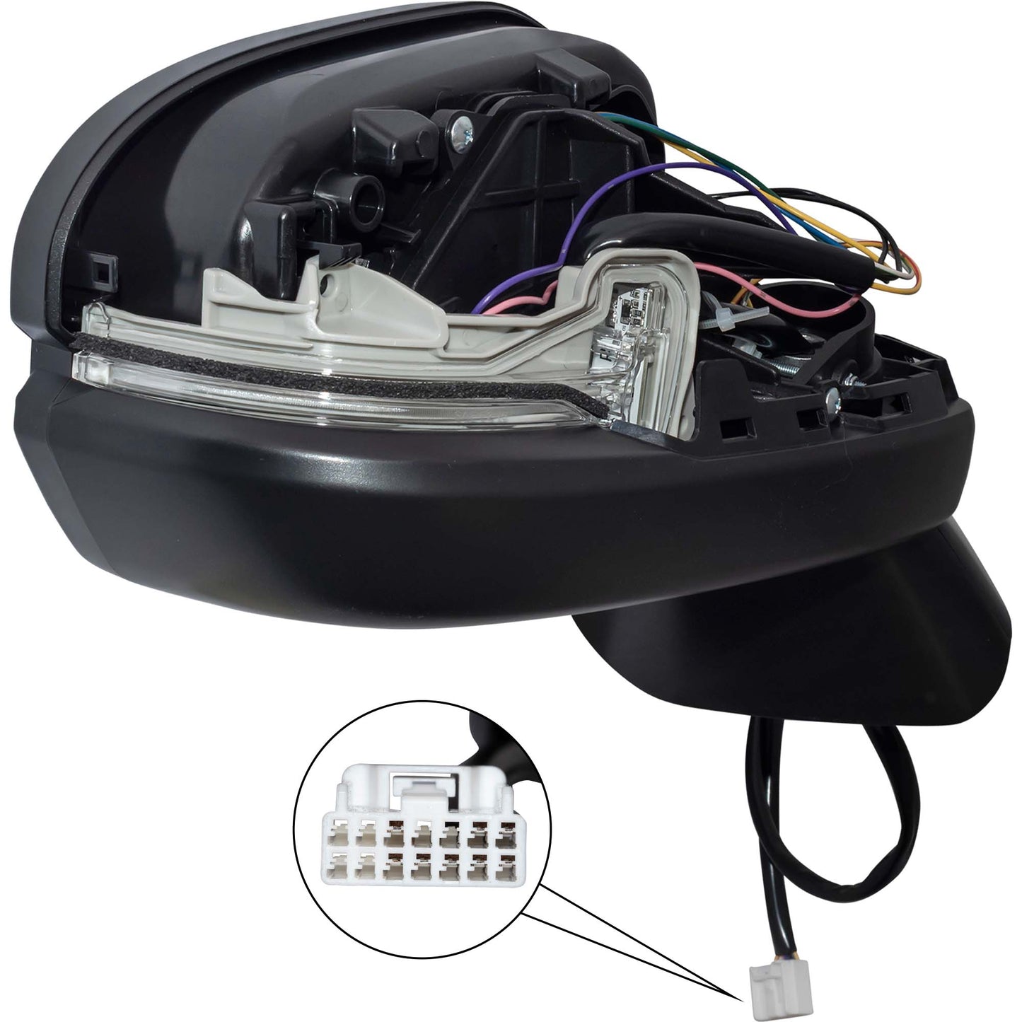 Power Door Mirror Paint To Match Black With Heat-Turn Signal Light-Blind Spot Detection Passenger Right for 2023-2025 Honda CR-V EX/EX-L/Sport 2023-2025 Honda CR-V Hybrid