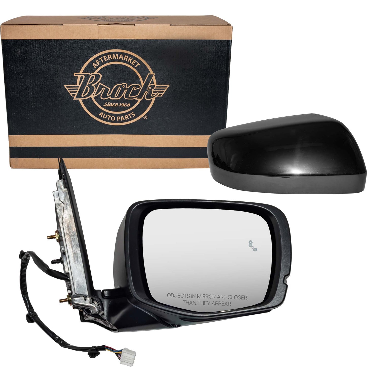 Power Door Mirror Paint to Match Black Cover With Heat-Turn Signal Light-Memory-Blind Spot Detection Without Side View Camera Passenger Side Right for 2023-2025 Honda Pilot EX-L/Touring