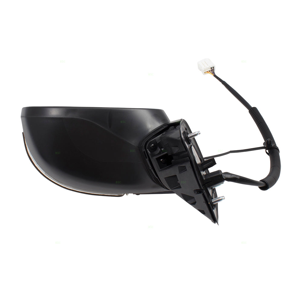 Brock Replacement Drivers Power Side View Mirror Heated w/ Signal Left Compatible with 12-13 Civic Hybrid 76258TR2306 76258TT1306