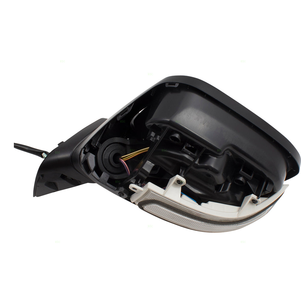 Brock Replacement Drivers Power Side View Mirror Heated w/ Signal Left Compatible with 12-13 Civic Hybrid 76258TR2306 76258TT1306