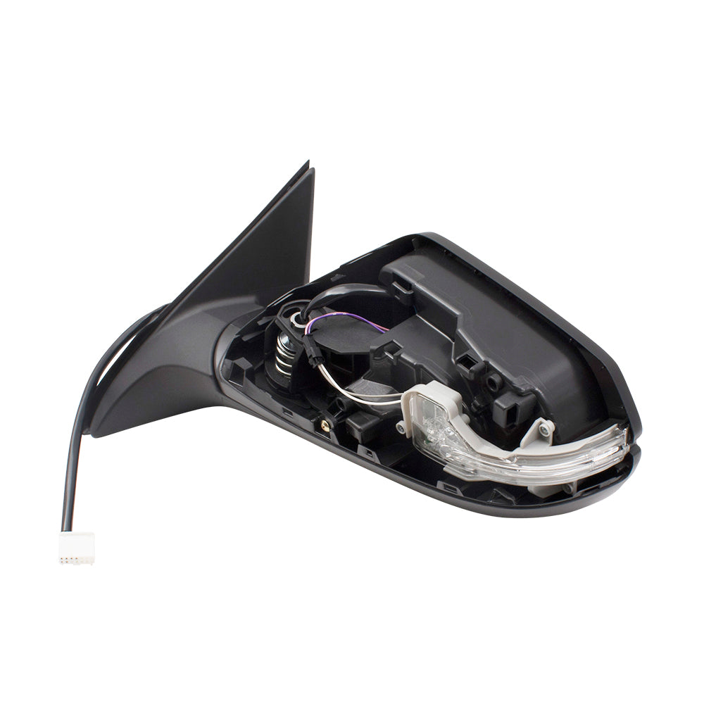 Brock Replacement Power Side View Mirrors Driver and Passenger Heated w/ Signal Compatible with 16-18 HR-V 76258T7W309 76208T7W309