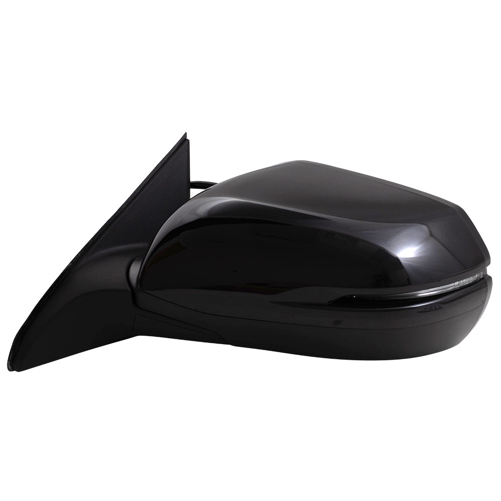 Brock Replacement Drivers Power Side View Mirror Heated w/ Signal Aspherical Glass Compatible with 16-18 HR-V 76258T7W309