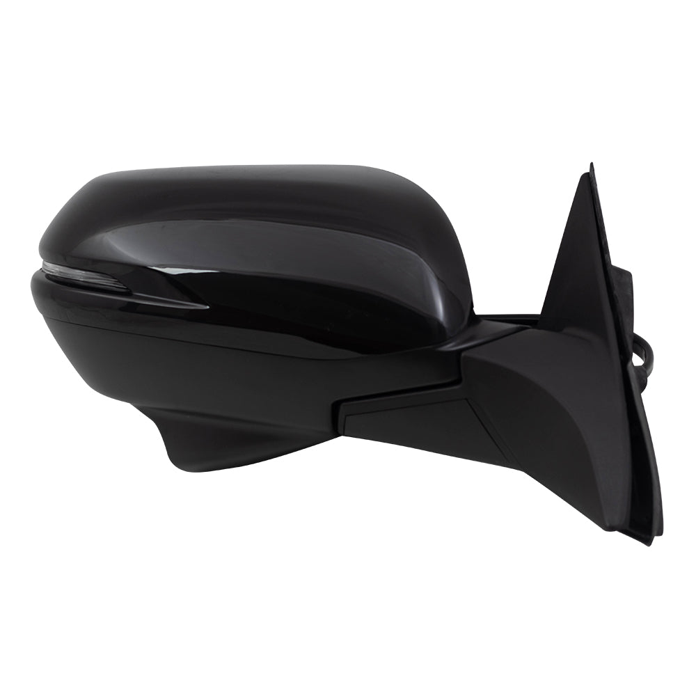 Brock Replacement Passengers Power Side View Mirror Heated w/ Signal Camera Compatible with 16-18 HR-V 76208T7W309