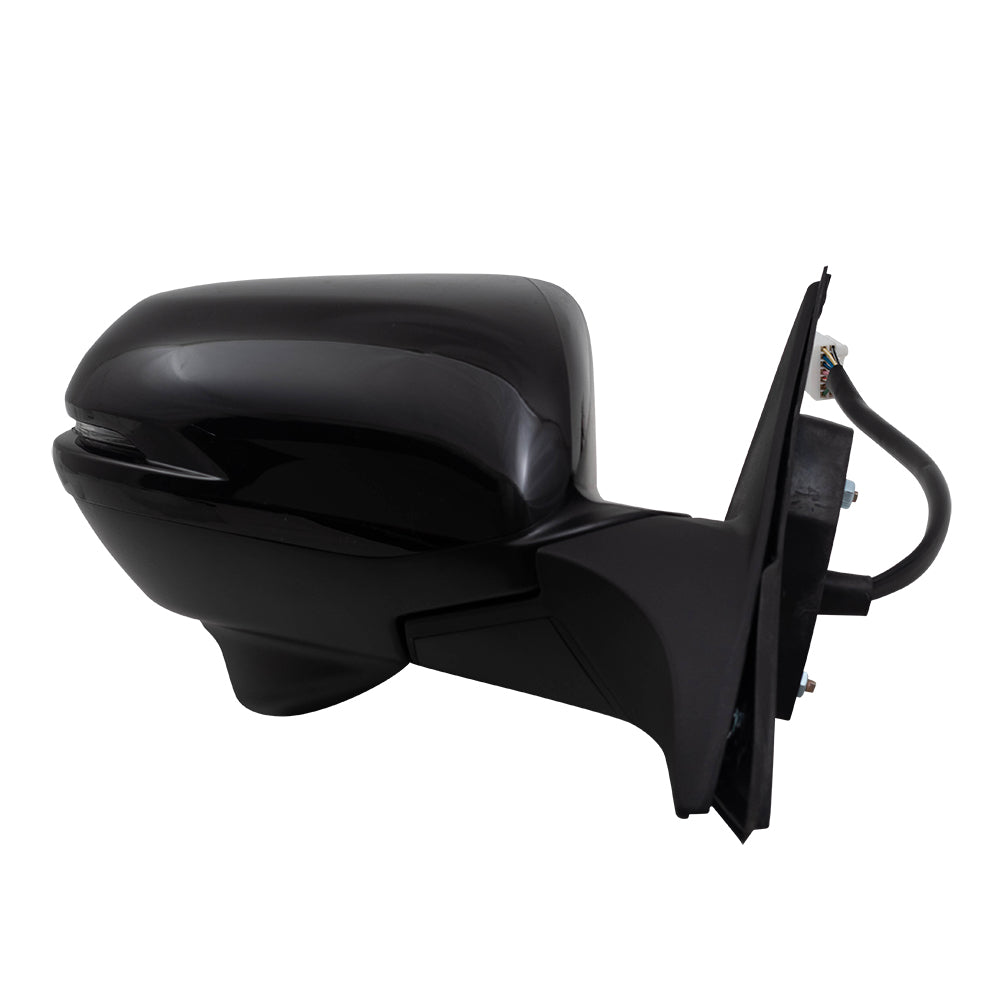 Brock Replacement Passengers Power Side View Mirror Heated w/ Signal Camera Compatible with 16-18 HR-V 76208T7W309