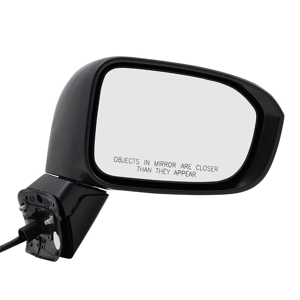 Brock Aftermarket Replacement Passenger Right Power Mirror Without Heat-Camera Paint To Match Black Compatible With 2014-2015 Honda Civic