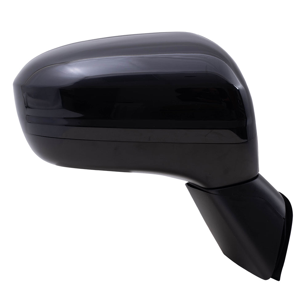 Brock Aftermarket Replacement Passenger Right Power Mirror Without Heat-Camera Paint To Match Black Compatible With 2014-2015 Honda Civic