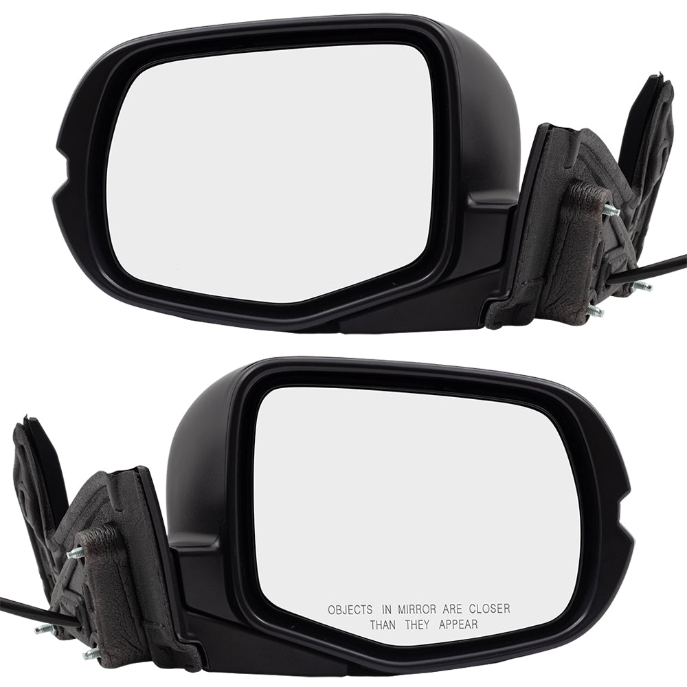 2017-2023 Honda Ridgeline RTL FWD/RTL-T FWD/RTS Power Door Mirror Assembly Paint To Match Black Manual Folding Without Heat-Signal-Memory-Auto Dimming-RH Side View Camera Set LH+RH 2019-2021 Honda Passport Sport