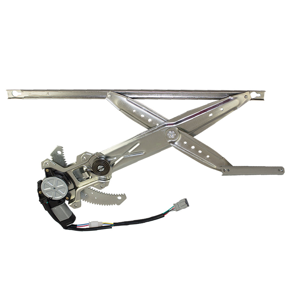 Brock Replacement Drivers Front Power Window Lift Regulator with Motor Assembly Compatible with 96-00 Civic Coupe 04725S00A01
