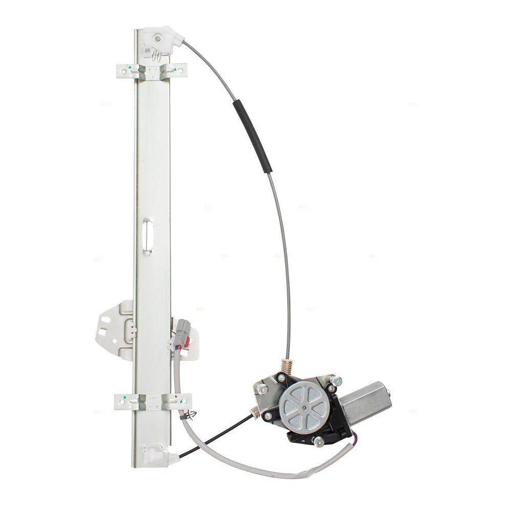 AUTOANDART Brock Replacement Drivers Front Power Window Lift Regulator w/ 4 Pin Connector Motor Assembly Compatible with 01-02 MDX 72250S3VA03