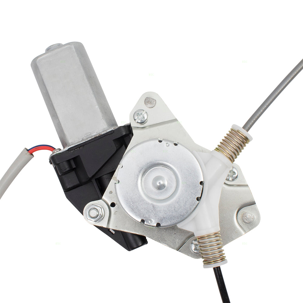 AUTOANDART Brock Replacement Drivers Front Power Window Lift Regulator w/ 4 Pin Connector Motor Assembly Compatible with 01-02 MDX 72250S3VA03