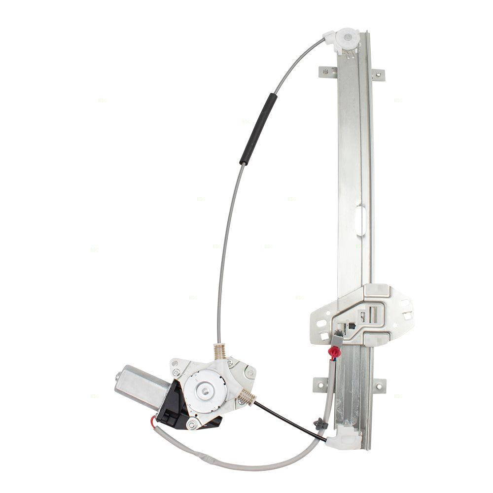 AUTOANDART Brock Replacement Drivers Front Power Window Lift Regulator w/ 4 Pin Connector Motor Assembly Compatible with 01-02 MDX 72250S3VA03