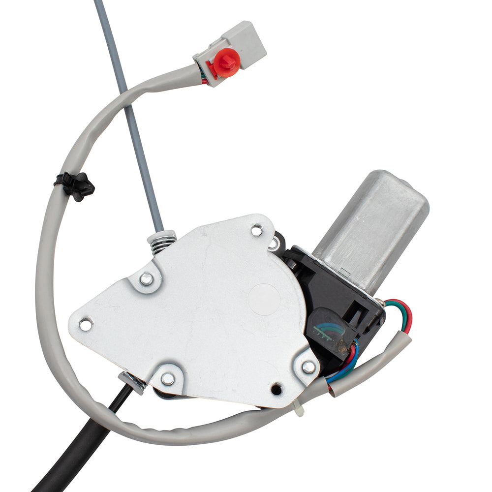 Brock Replacement Passengers Front Power Window Lift Regulator w/ Motor 2 Pin Connector Assembly Compatible with 99-01 TL 72210S0KA03