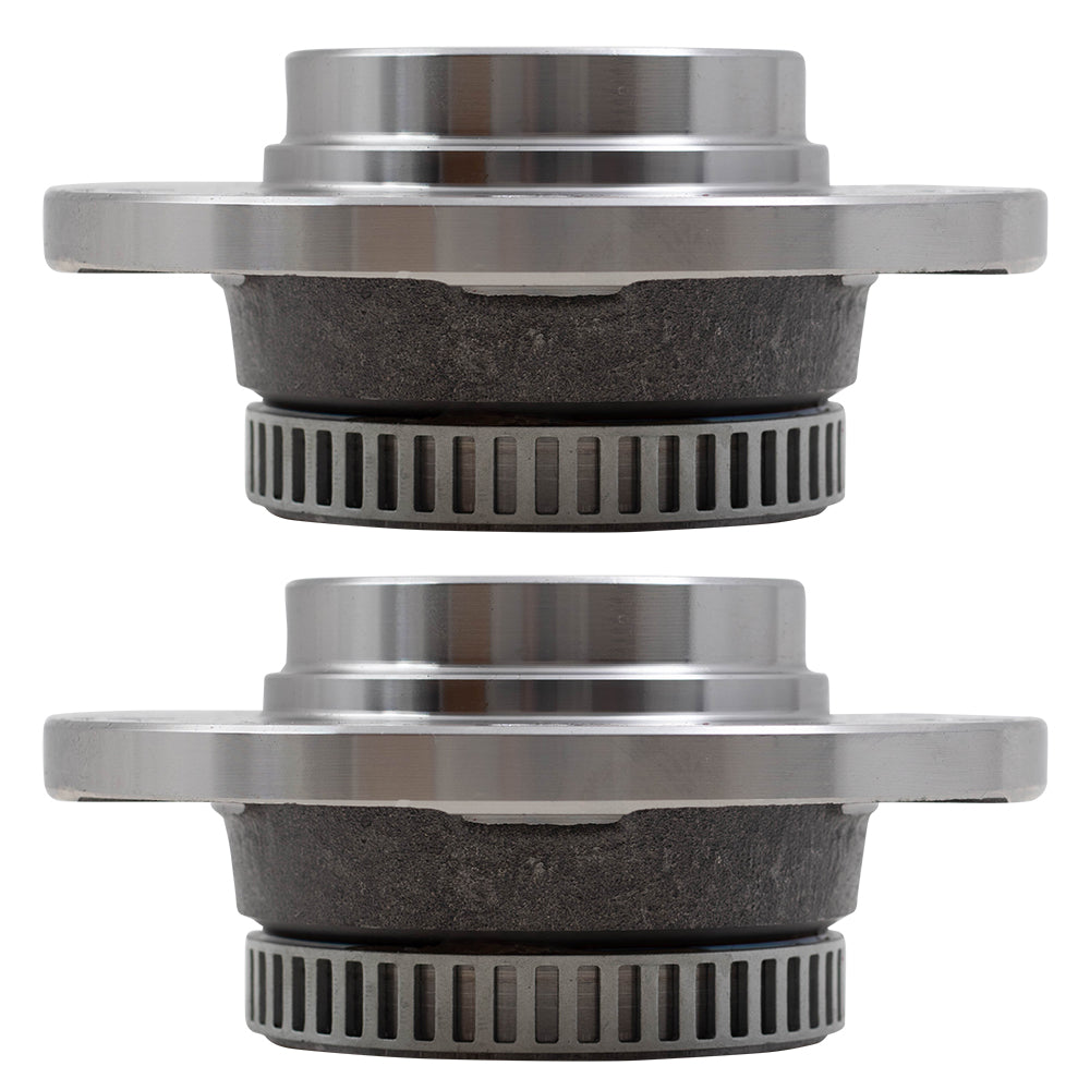 Brock Replacement Pair Front Hubs & Bearings Compatible with 1992-2005 E36 E46 3 Series
