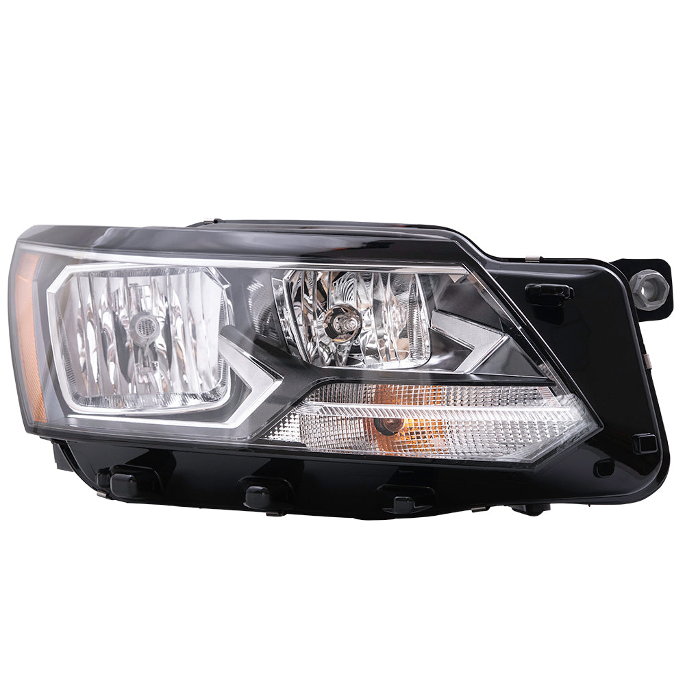 2016-2019 Volkswagen Passat Halogen Combination Headlight Assembly Set LH+RH