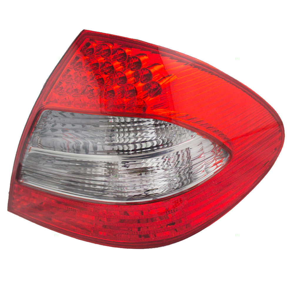 Brock Replacement LED Tail Light Compatible with 07-09 E-Class Sedan Appearance Package Passenger Smoked Back Up Lens 2118202664 211 820 26 64