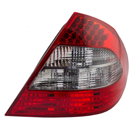 Brock Replacement LED Tail Light Compatible with 07-09 E-Class Sedan Appearance Package Passenger Smoked Back Up Lens 2118202664 211 820 26 64