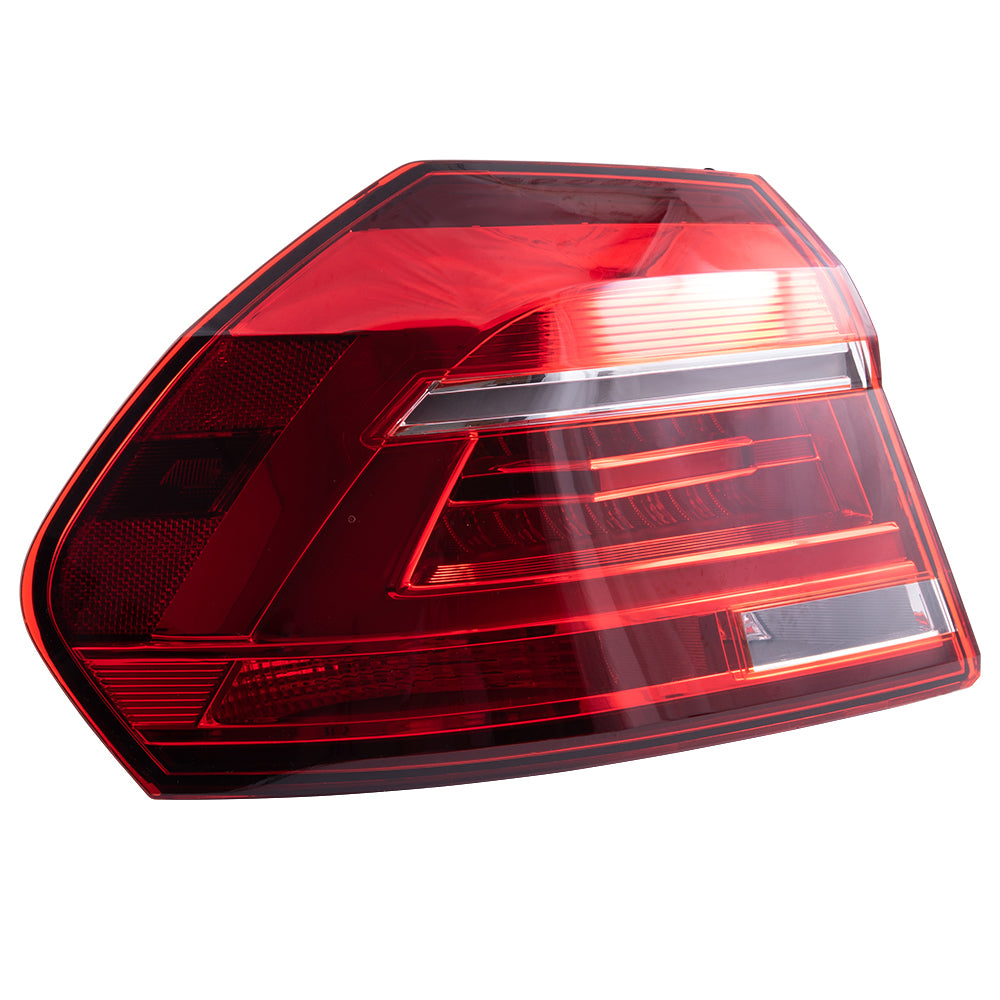2016-2017 Volkswagen Passat With LED Headlights Built To 7/3/2016 LED Combination Tail Light Assembly Body Mounted LH