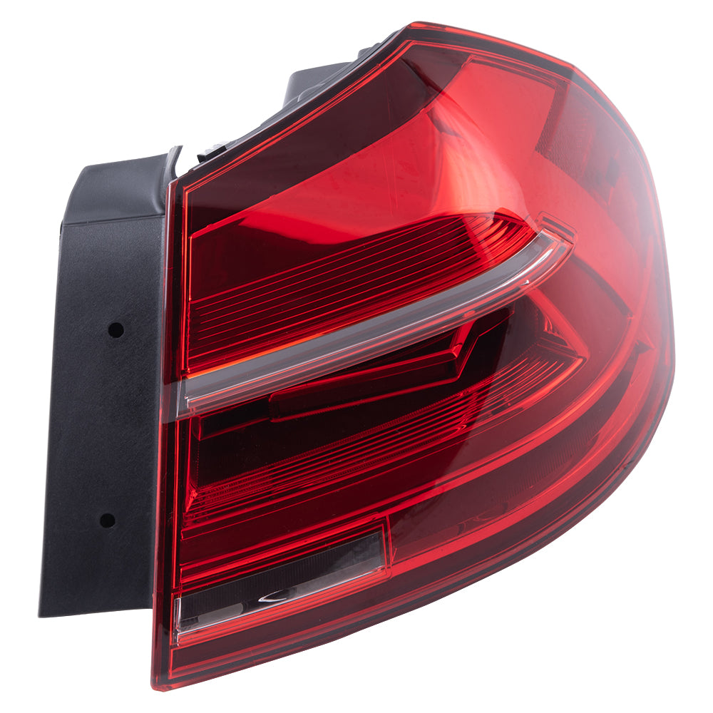 2016-2017 Volkswagen Passat With LED Headlights Built To 7/3/2016 LED Combination Tail Light Assembly Body Mounted RH