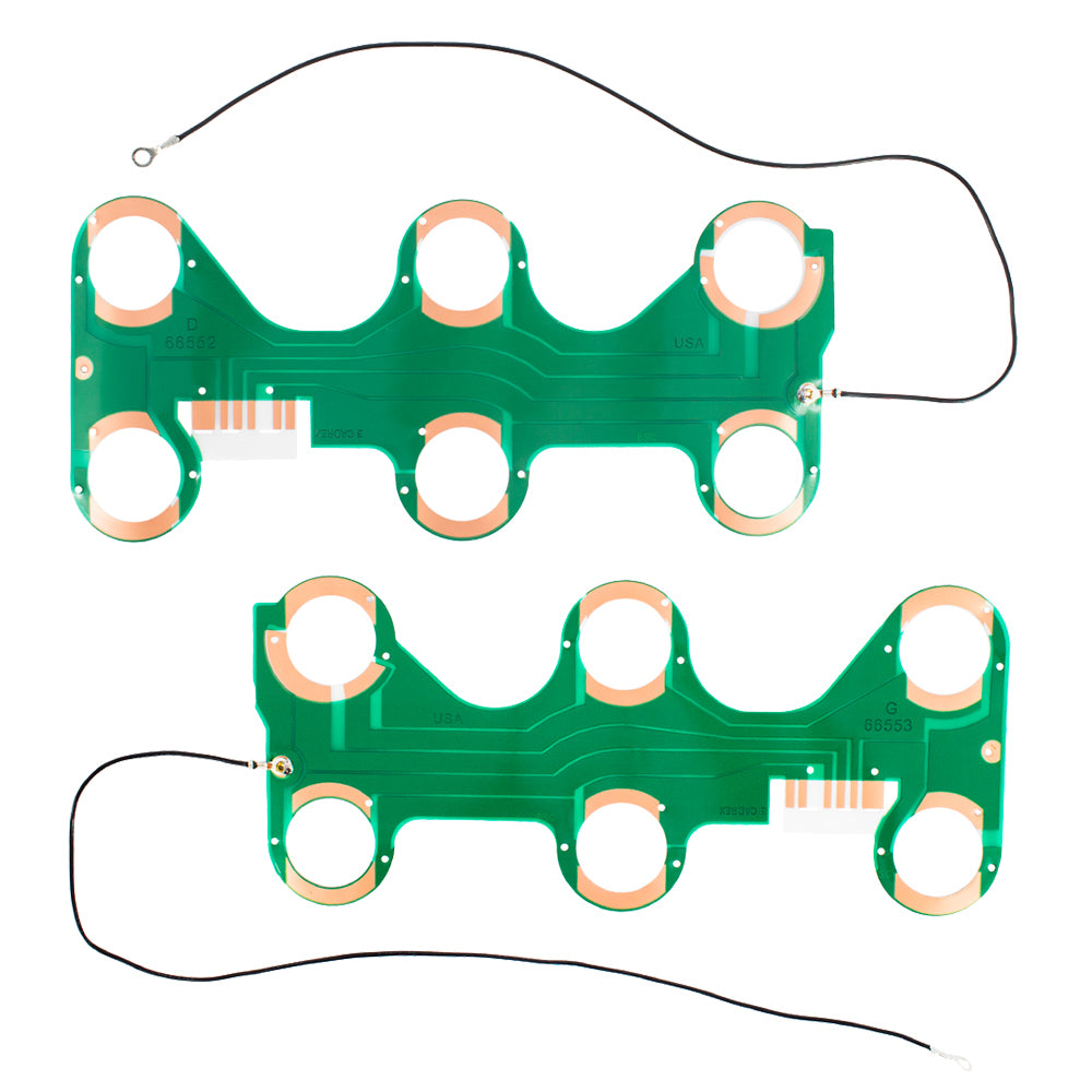 Brock Replacement Pair Set Taillight Rear Tail Lamp Circuit Boards Compatible with 1985-1993 240 Series Sedan 1312420 1312421