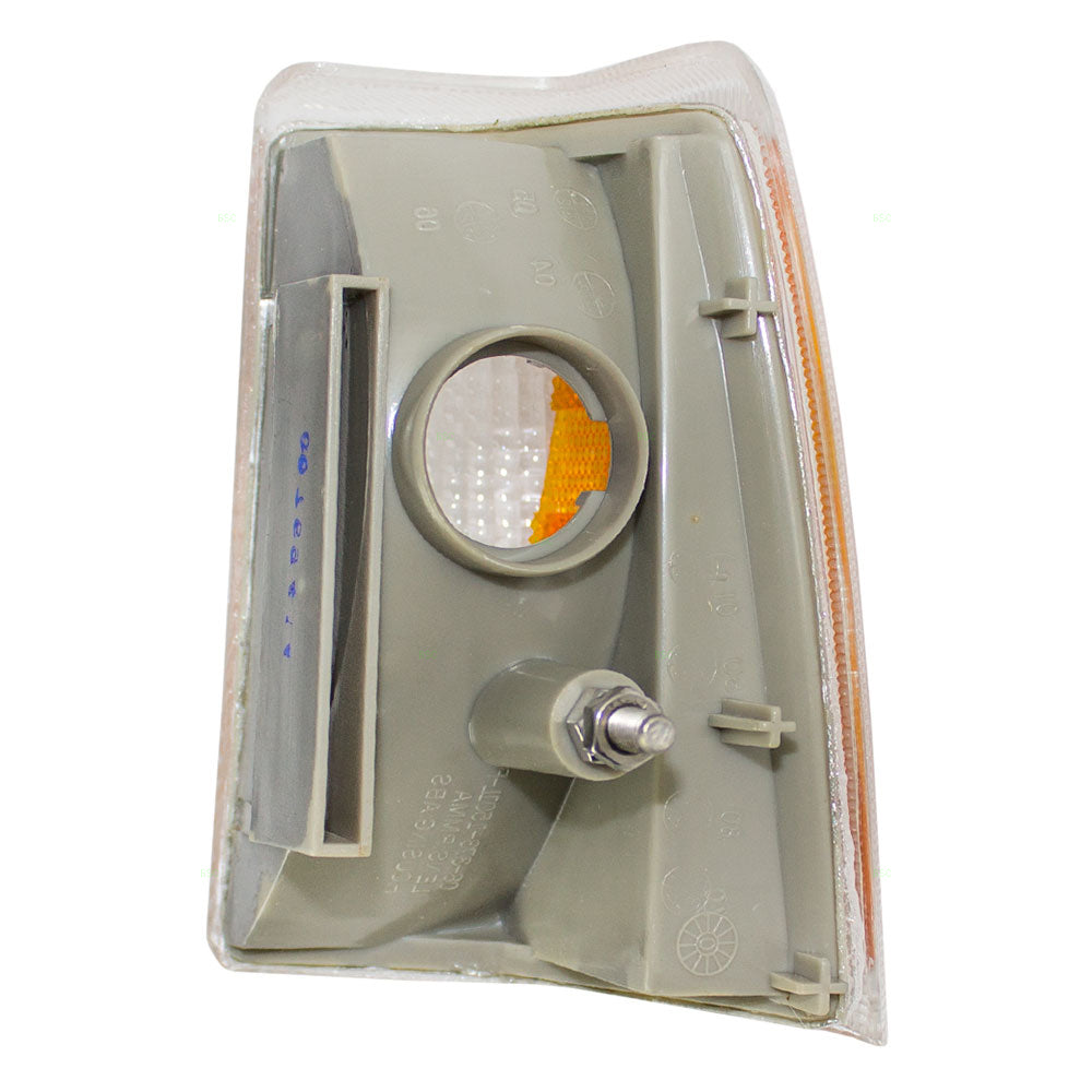 Brock Replacement Passengers Park Signal Side Marker Light Lamp Amber Lens Compatible with 85-89 740 760 Series 1342331-4