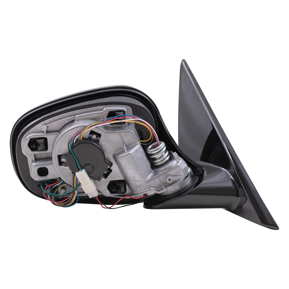 Brock Replacement Passenger Power Folding Side Door Mirror Clear Glass Heated Memory Reverse Tilt Shadow Line Compatible with 2009-2012 3 Series 328i 328xi E91 Wagon