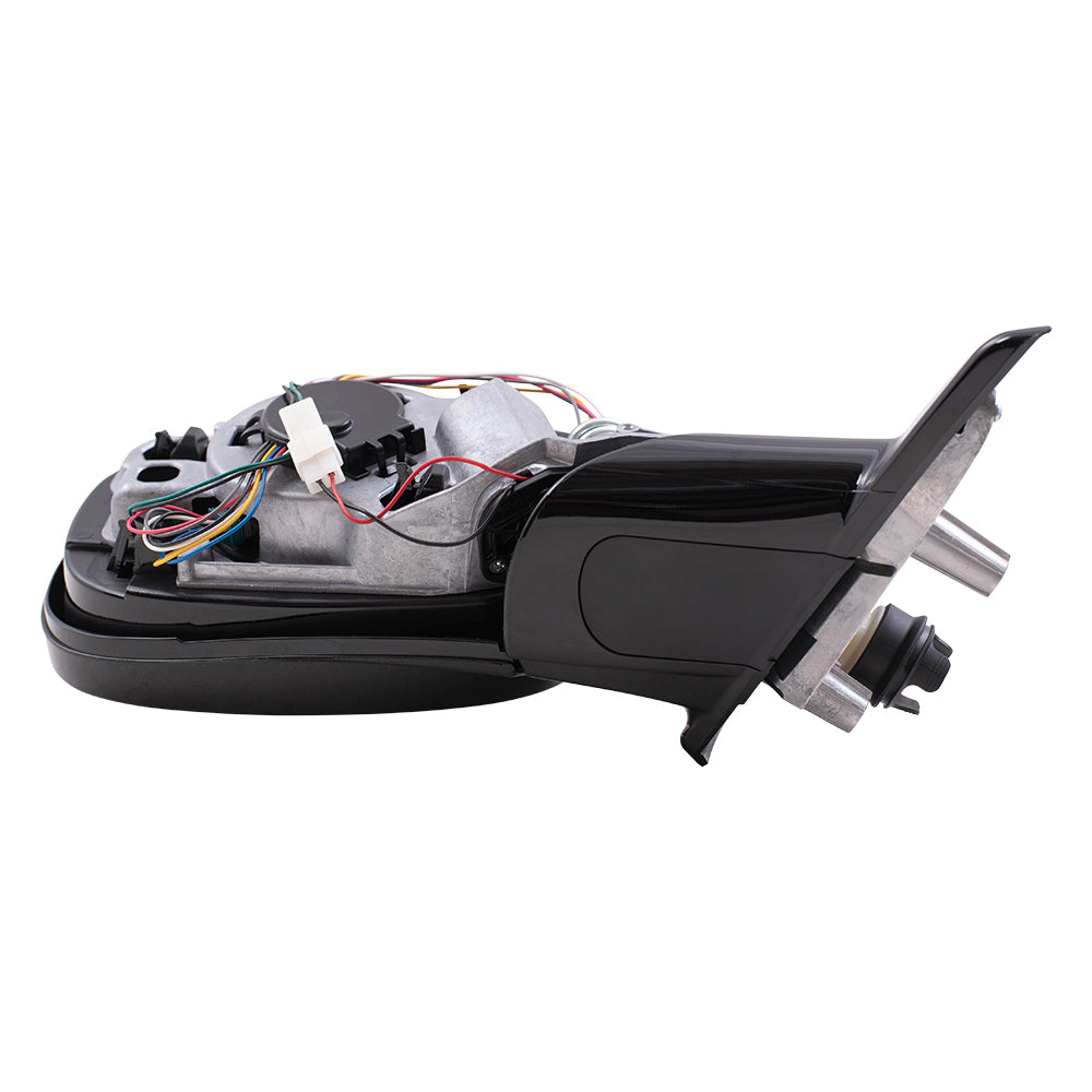 Brock Replacement Passenger Power Folding Side Door Mirror Clear Glass Heated Memory Reverse Tilt Shadow Line Compatible with 2009-2012 3 Series 328i 328xi E91 Wagon