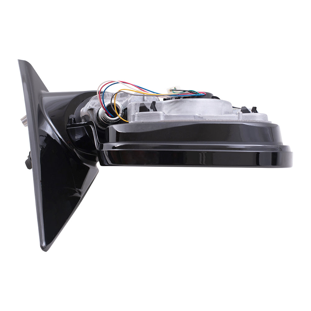 Brock Replacement Set Driver and Passenger Power Folding Side Mirrors Heated Memory Reverse Tilt Shadow Line Blue Glass Compatible with 2009-2012 328i 328xi E91 Wagon