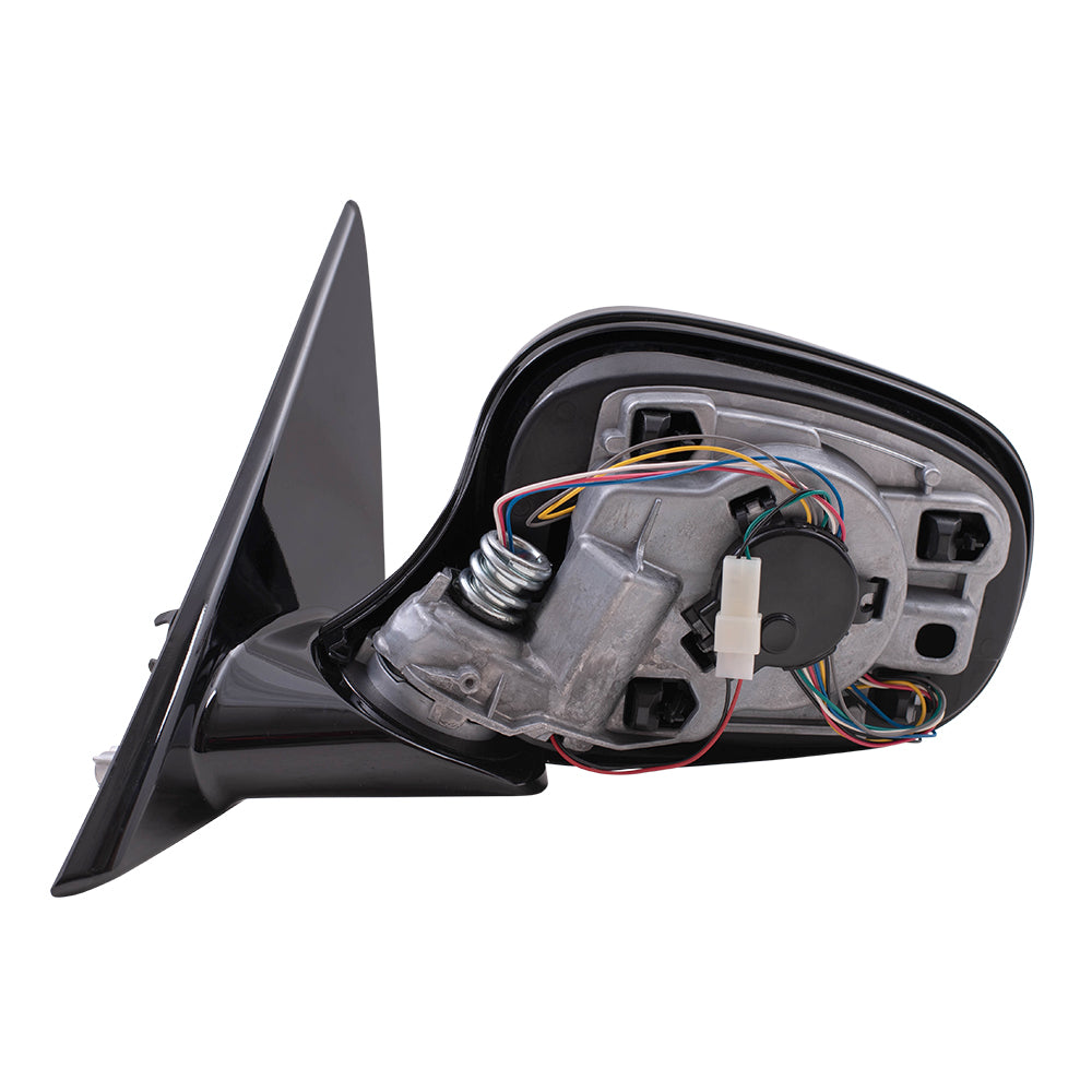 Brock Replacement Driver Power Folding Side Mirror Heated Memory Reverse Tilt Shadow Line Blue Glass Compatible with 2009-2012 328i 328xi E91 Wagon