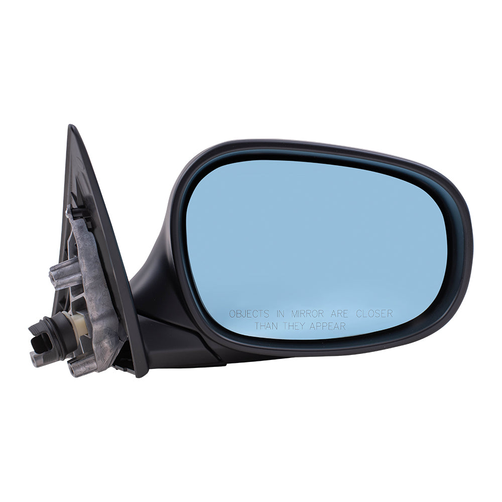 Brock Replacement Passenger Power Folding Side Mirror Heated Memory Reverse Tilt Blue Glass Compatible with 2009-2012 328i 328xi E91 Wagon