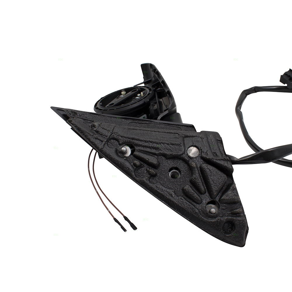 Brock Replacement Passengers Power Side View Mirror Heated PTM Gray Compatible with A4 S4 RS4