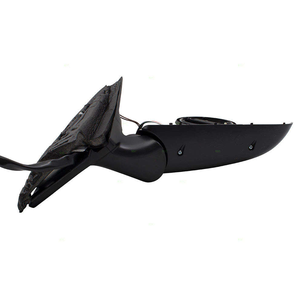 Brock Replacement Passengers Power Side View Mirror Heated PTM Gray Compatible with A4 S4 RS4