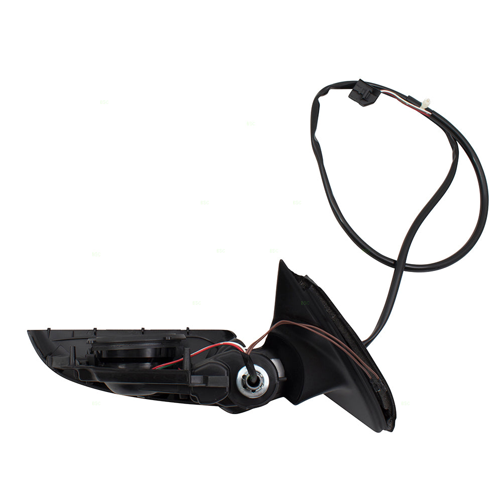Brock Replacement Passengers Power Side View Mirror Heated PTM Gray Compatible with A4 S4 RS4