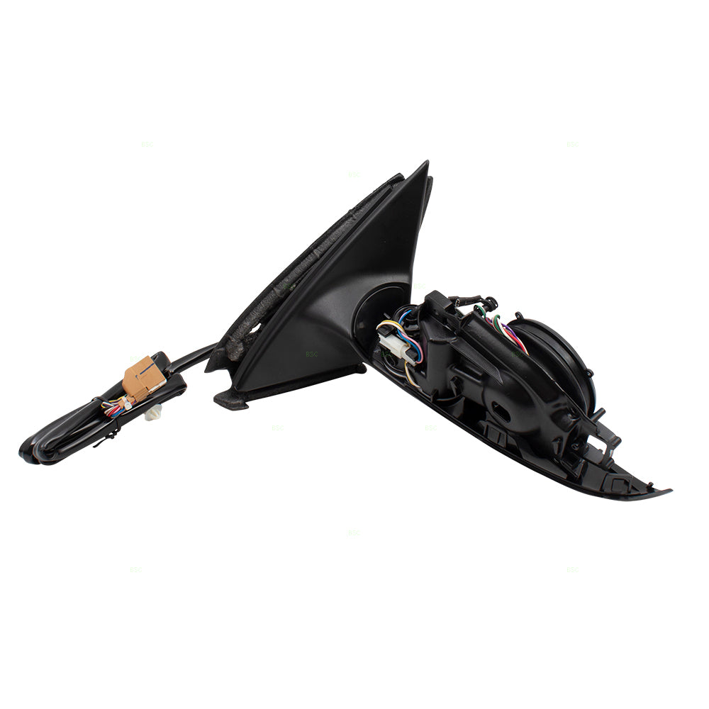 Brock Replacement Drivers Power Folding Side View Mirror Heated Memory Gray Left Compatible with A4 S4 RS4 8E1 858531AC01C
