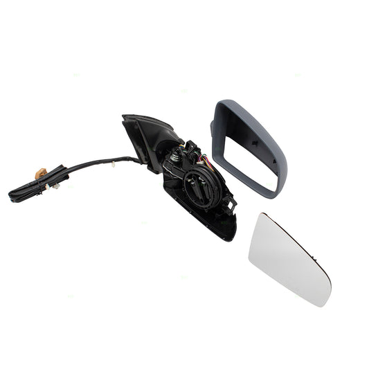 Brock Replacement Passengers Power Folding Side View Mirror Heated Memory Gray Compatible with A4 S4 RS4 8E1858532AC01C