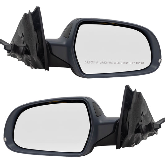 Brock Replacement Pair Power Mirrors Compatible with 2012-2016 A4 Sedan Wagon Driver and Passenger Set Power Folding Heated Signal fits 8K1857409AH01C 8K1857410AH01C