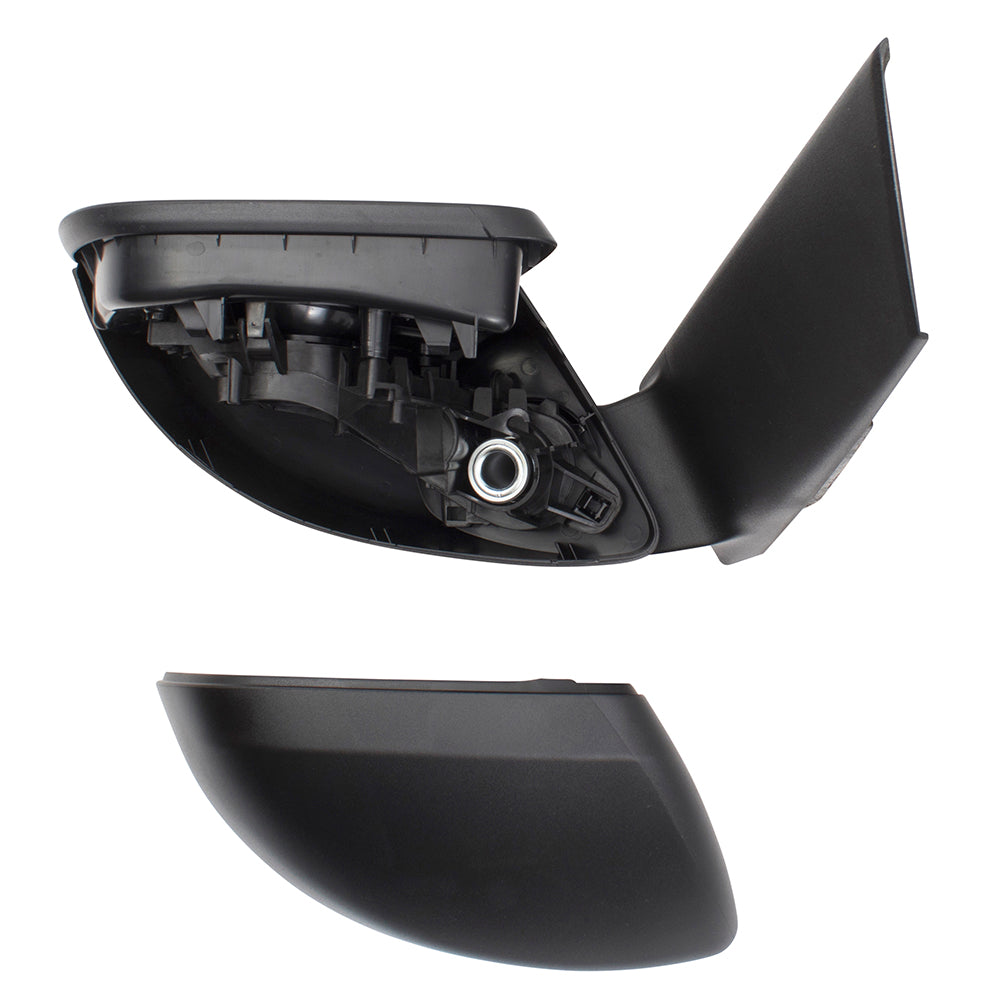 Brock Replacement Passengers Manual Side View Mirror w/ Textured Black Cover Compatible with 2016 2017 2018 2019 Metris 4478110300 4478111500 44781101009051