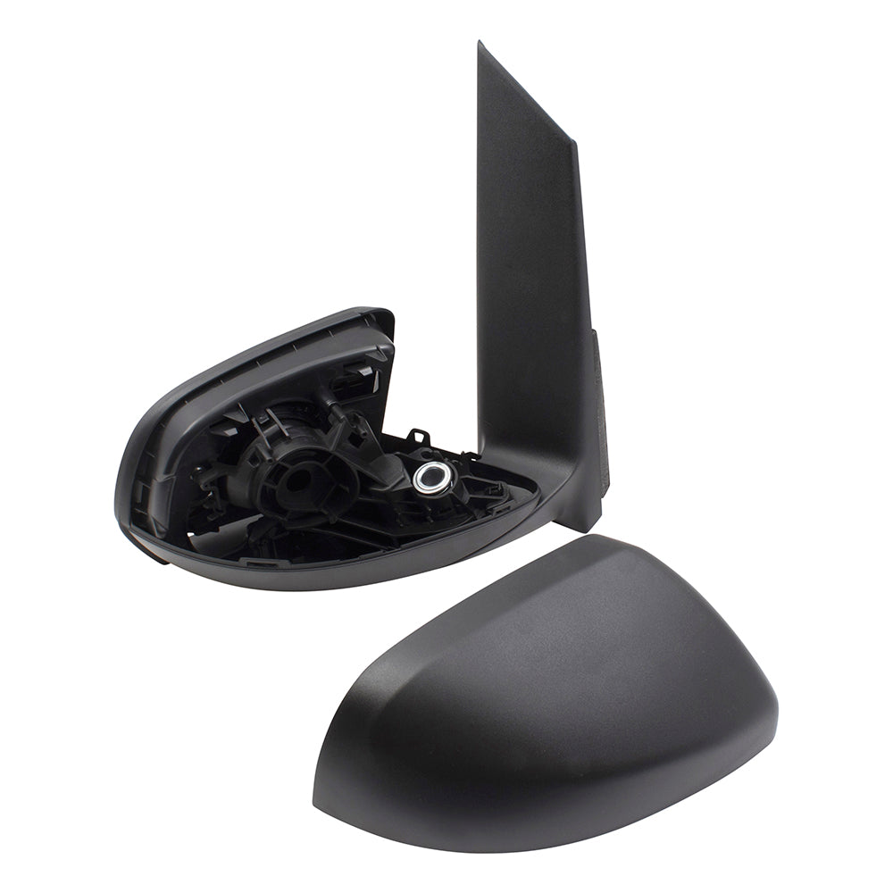 Brock Replacement Passengers Manual Side View Mirror w/ Textured Black Cover Compatible with 2016 2017 2018 2019 Metris 4478110300 4478111500 44781101009051
