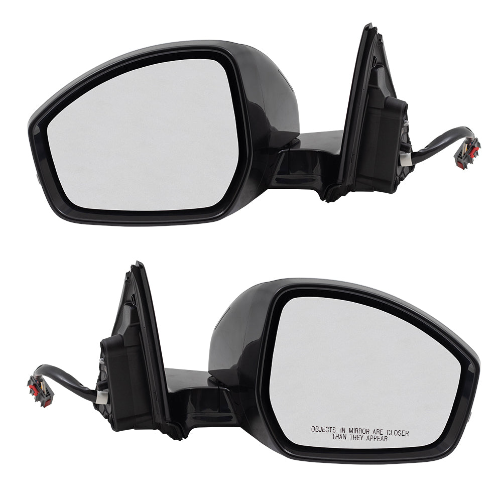 Brock Replacement Pair Power Folding Mirrors Heated Signal Memory Compatible with 14-19 Range Evoque
