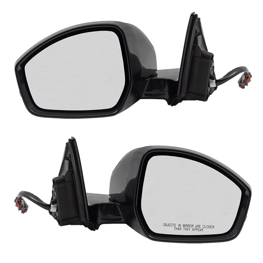 Brock Replacement Pair Power Folding Mirrors Heated Signal Memory Compatible with 14-19 Range Evoque