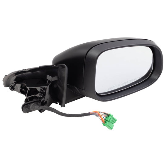 Brock Replacement Passenger Power Folding Mirror Heated with Signal Memory Puddle Lamp Compatible with 2011 2012 2013 2014 2015 2016 2017 2018 S60